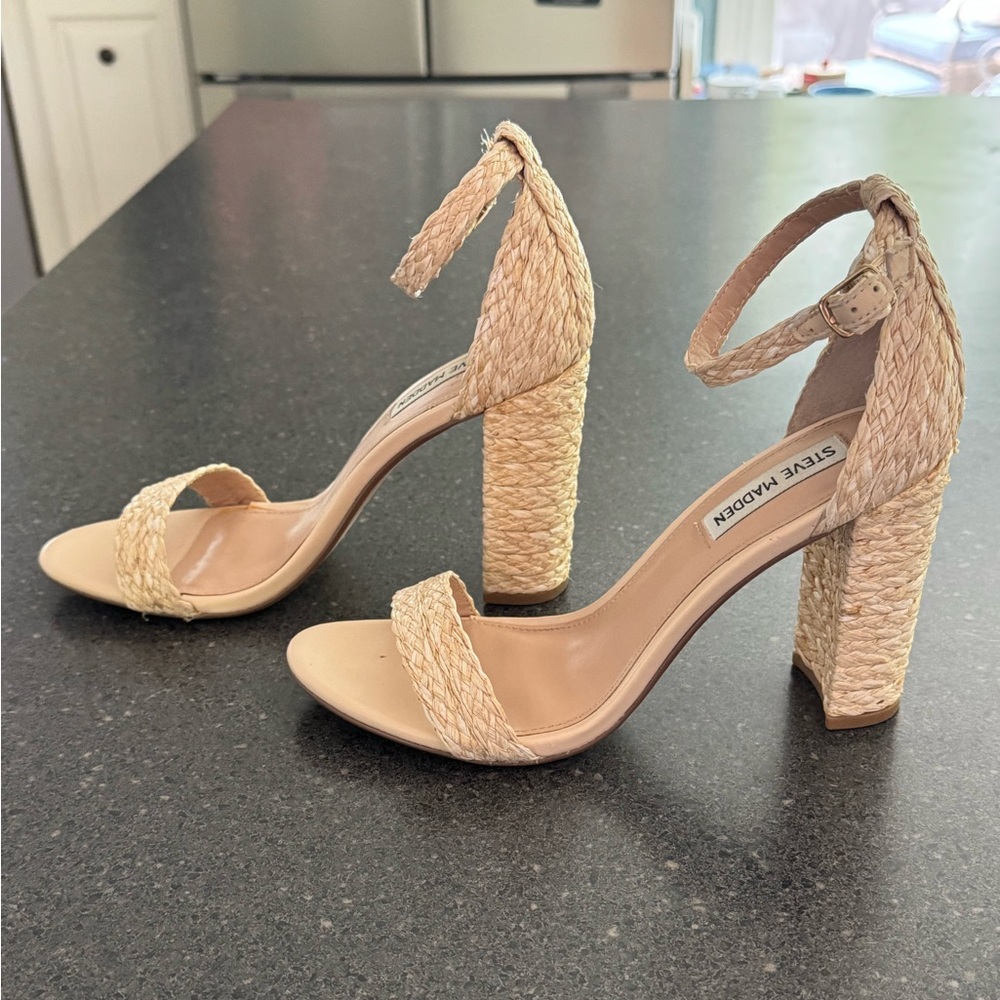 Steve Madden Nude Block Heels